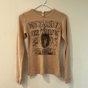 Bob Marley, long sleeved waffle T!